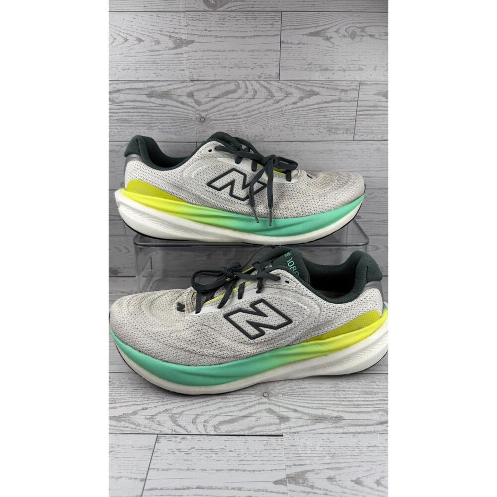 New Balance 1080v15 Infinion White 10D Mens Sneakers Mesh Running Shoes #946